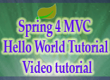 Spring 4 MVC Hello World Tutorial Video tutorial