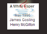 Java White paper by James Gosling - May 1996