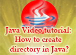 Java Video tutorial: How to create directory in Java?