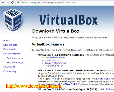 Download Oracle Virtual Box