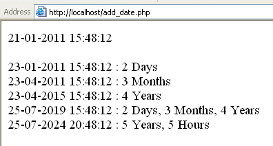 php date add days